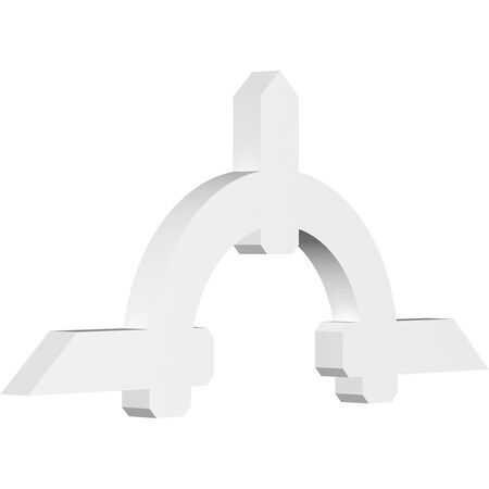 Ekena Millwork Ericson Architectural Grade PVC Gable Bracket, 72"W x 33"H x 4"D x 6"F, 11/12 Pitch GBP072X33X0406ERI00